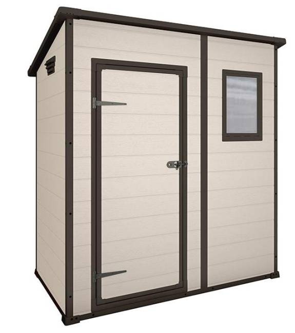 Сарай "Манор Пент 6x4" (размеры 175 x 103 см), бежевый Сарай "Манор Пент 6x4" (размеры 175 x 103 см), бежевый