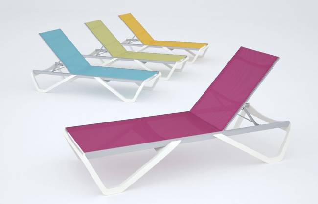 Шезлонг-лежак металлический Wave тортора 1910х715х300 мм Шезлонг-лежак металлический Wave тортора 1910х715х300 мм