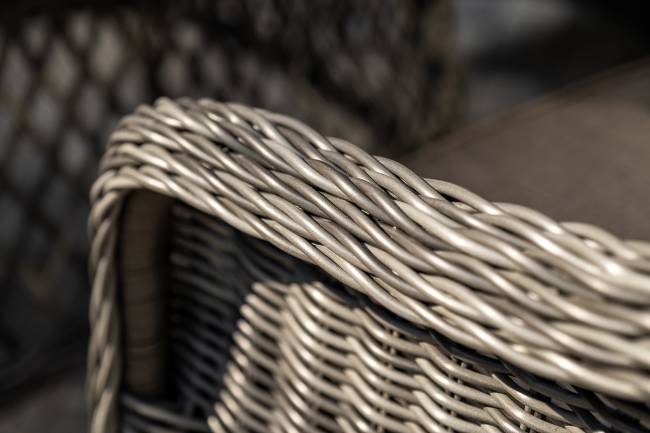 "Равенна" обеденная группа плетеная, цвет графит "Равенна" обеденная группа плетеная, цвет графит