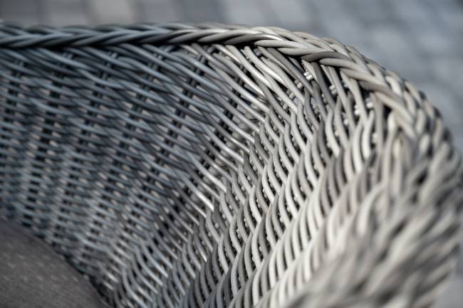 "Равенна" обеденная группа плетеная, цвет графит "Равенна" обеденная группа плетеная, цвет графит