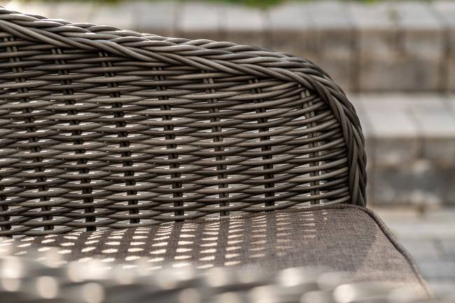 "Равенна" обеденная группа плетеная, цвет графит "Равенна" обеденная группа плетеная, цвет графит