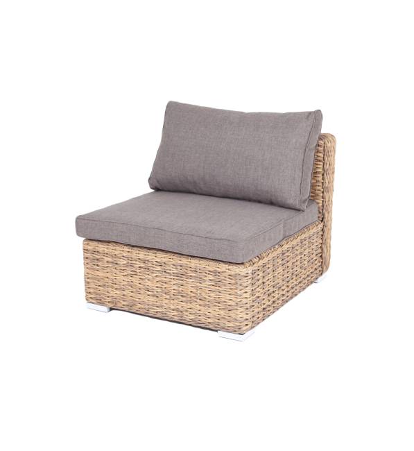 "Лунго" модуль диванный прямой с подушками, цвет соломенный (гиацинт) "Лунго" модуль диванный прямой с подушками, цвет соломенный (гиацинт)