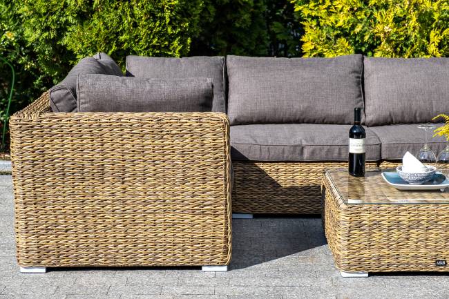 "Лунго" модуль диванный прямой с подушками, цвет соломенный (гиацинт) "Лунго" модуль диванный прямой с подушками, цвет соломенный (гиацинт)