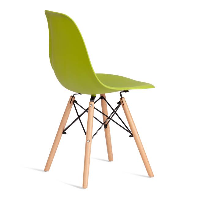 Стул CINDY (EAMES) (mod. 1801) дерево бук/металл/сиденье пластик, 45x51x82 см, Olive (оливковый) (Комплект из 4 шт.) оливковый дерево бук/металл/сиденье пластик Стул CINDY (EAMES) (mod. 1801) дерево бук/металл/сиденье пластик, 45x51x82 см, Olive (оливковый) (Комплект из 4 шт.) оливковый дерево бук/металл/сиденье пластик