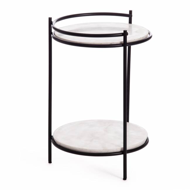 Столик кофейный Secret De Maison FASELIS ( mod. 11886 ) алюминиевый сплав/мрамор, 38*38*56 см, черный/белый мрамор черный/белый мрамор алюминиевый сплав/мрамор Столик кофейный Secret De Maison FASELIS ( mod. 11886 ) алюминиевый сплав/мрамор, 38*38*56 см, черный/белый мрамор черный/белый мрамор алюминиевый сплав/мрамор