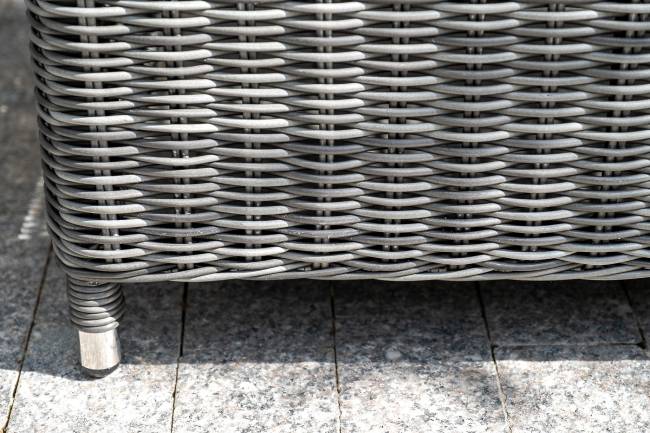 "Кон Панна" диван из искусственного ротанга двухместный, цвет графит