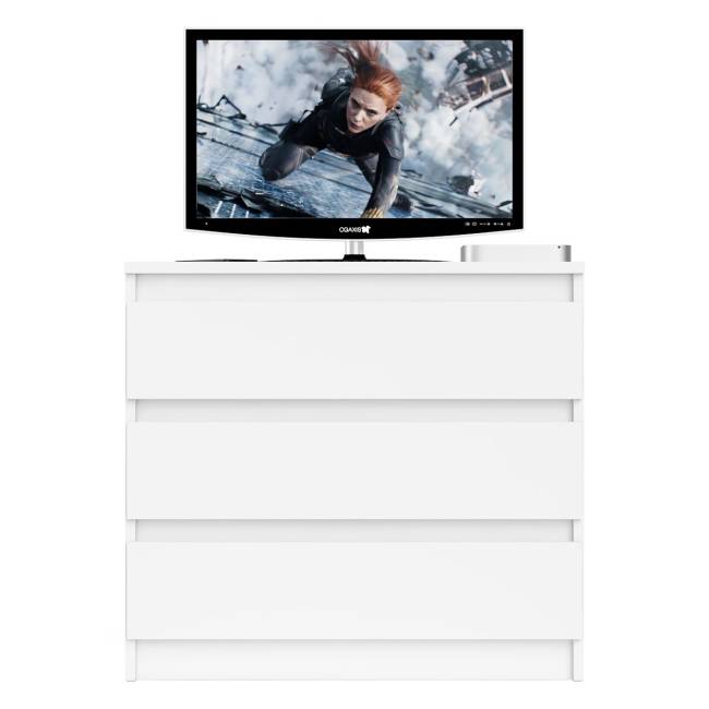 Комод три ящика Мори МК800.1 цвет белый Комод три ящика Мори МК800.1 цвет белый