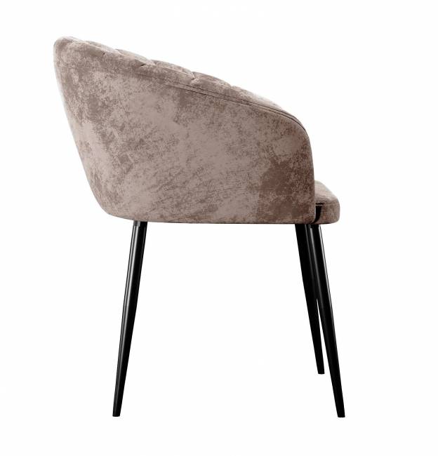 Стул DikLine 442 поворотный, M05 шоколад, ножки черные