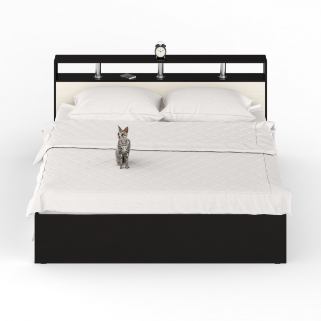 Кровать с ящиками Камелия 1800 цвет венге/дуб лоредо Кровать с ящиками Камелия 1800 цвет венге/дуб лоредо