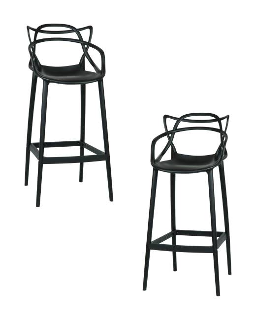 Набор 2 шт Стул барный DOBRIN MASTERS BAR, чёрный (B-03)