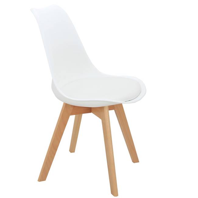 Комплект из 4-х стульев Eames Bon белый Комплект из 4-х стульев Eames Bon белый