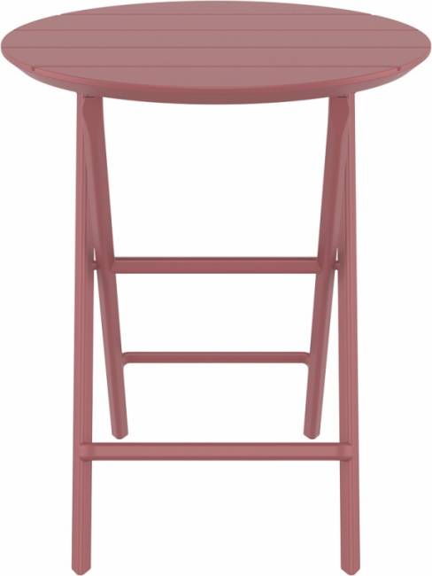 Стол пластиковый складной Helen Folding Table Ø60 марсала Ø600х740 мм Стол пластиковый складной Helen Folding Table Ø60 марсала Ø600х740 мм