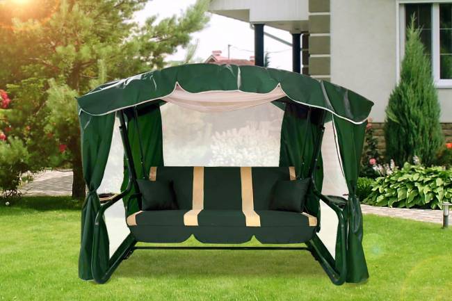 Качели садовые "ТОРОНТО", зелёный Качели садовые "ТОРОНТО", зелёный