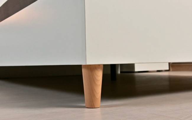 Модульная мебель для спальни Муссон с тумбочкой для аппаратуры 13.276 цвет белый/чёрный/дуб эндгрейн элегантный